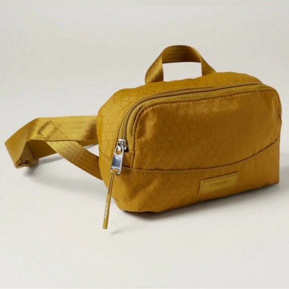 Athleta Handbags - *NWT* Athleta Excursion Mini Belt Bag Palo Verde Gold Crossbody
